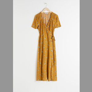 & OTHER STORIES Flowy Wrap Midi Dress Original retail $99 size 0